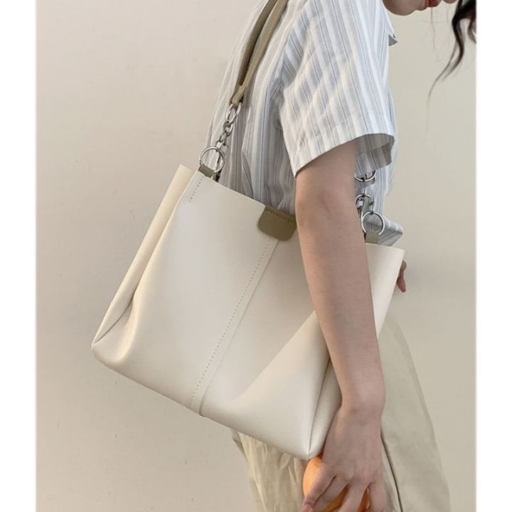 mlb-official-ny-bag-new-all-match-ins-large-capacity-high-end-sense-of-foreign-style-commuter-womens-bag-niche-high-value-tote-bag