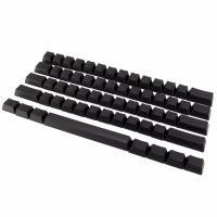 Pohiks 1ชิ้นสีดำว่างเปล่า Pbt Keybord 61 Ansi Keycaps ชุดสำหรับ Cherry Mx Gateron Kailh ปุ่มคีย์บอร์ด