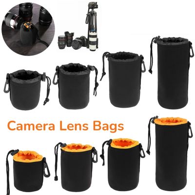 เลนส์กล้องถ่ายรูปกระเป๋ากระเป๋านีโอพรีนวิดีโอกันน้ำแบบรูดป้องกันสำหรับ Canon Sony สำหรับกล้องดิจิตอล SLR ส่วนใหญ่