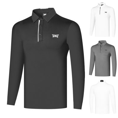 PEARLY GATES  J.LINDEBERG Mizuno TaylorMade1 ANEW UTAA Scotty Cameron1 PING1♝  Golf clothing long-sleeved mens quick-drying sweat-wicking moisture-absorbing POLO shirt outdoor sports GOLF jersey top T-shirt