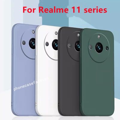 Realme 11 Pro Plus 5G เคส Realme11ซิลิโคนนิ่ม,คลุมทั้งหมดปกป้องเลนส์กล้องน่ารักเคสโทรศัพท์แบบที่มีของของเหลวสี่เหลี่ยม