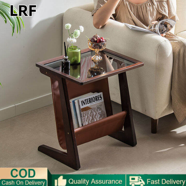 LRF Tables Beside Sofa, Small Coffee Table, Bedside Table, Rainbow Glass Side Table, Storage