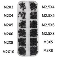 240pcs M2 M2.5 M3 Screw Set KM Machine Repair Screw Flat Head Phillips Drive Accessories for Computer Electronic Laptop Screws Screw Nut Drivers