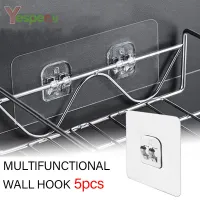 5PCS Adhesive Wall Hook,Waterproof Sticky Hooks Rack for Kitchen Bathroom Shelf Sticker,Sticking Self Adhesive Wall Strong Hook Hanger