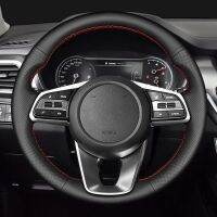 Car Steering Wheel Cover Black Artificial Leather Braid For Kia K5 Optima 2018 2019 Sportage 3 2019 Forte Ceed Ceed 2017-2019 Steering Wheels Accesso