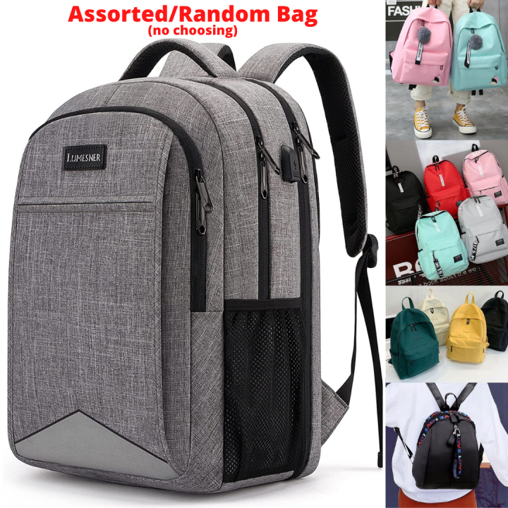 Canvas Backpack Teenager Solid, Wear-Resistant College Bag Hot-Selling ...