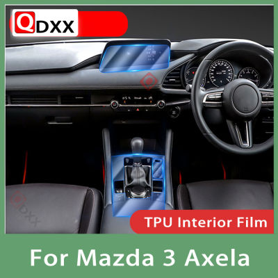 ภายในรถคอนโซลกลางโปร่งใส TPU ป้องกันฟิล์มสำหรับ Mazda 3 Axela 2014-2018 2019-2020 2021 Anti-Scratch Repair ฟิล์ม