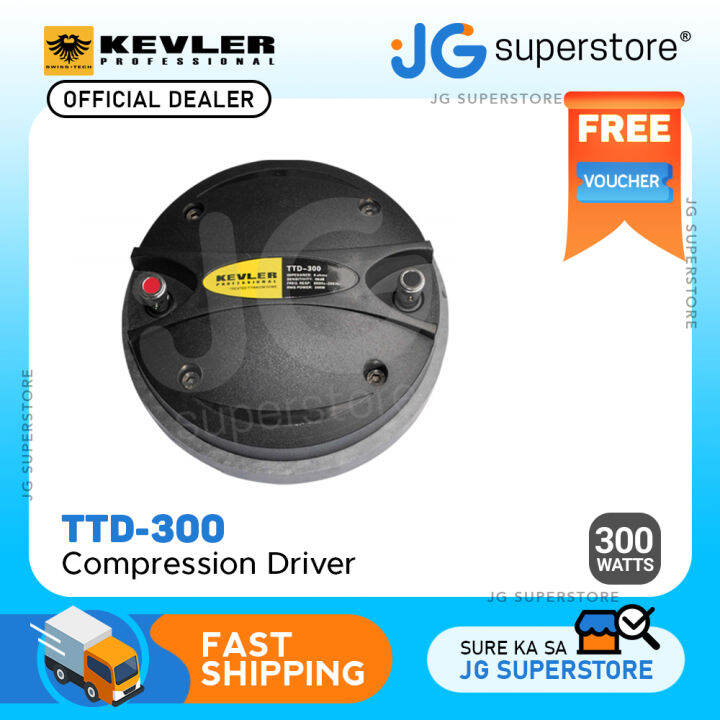 KEVLER TTD300 300W Treated Titanium Dome Shape Compression Driver with