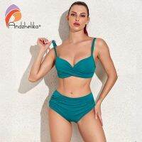 hotx 【cw】 Andzhelika Waisted bikini Swimsuit Woman Size Swimwear 2022 Tummy Piece Bathing Suits Biquini