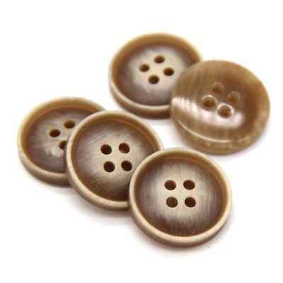 【cw】 15mm 20mm Beige Resin Suit Coat Buttons For Clothing Jeans Pants Decorative Handmade DIY Crafts Sewing Accessories Wholesale ！