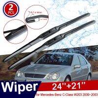 สำหรับ Mercedes-Benz C-Class C32 W203 2000 ~ 2003 2001 2002กระจกหน้ารถของเล่นเด็กบาจาที่ปัดน้ำฝนใบมีดไม้เช็ดรถอุปกรณ์เสริมรถยนต์