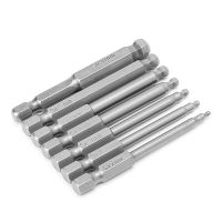 7 Pcs 65mm Magnetic Ball End Hexagon Head Hex Screwdriver Bits Drill Tools 2.5 G8TB