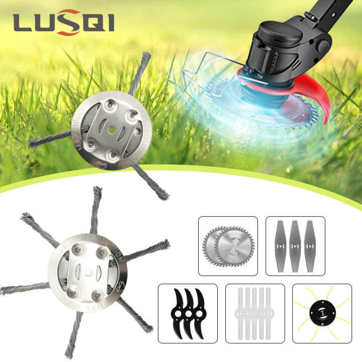 lusqi-ลิเธียมเครื่องตัดหญ้าหัวสากลหญ้า-t-rimmer-กำจัดหัวของวัชพืช-brushcutter-เครื่องมือไฟฟ้าชิ้นส่วนสำหรับบ้านสวน