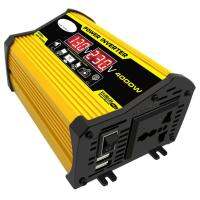 [ขายดี] 300W ยูเอสบีคู่แอลอีดีรถเครื่องแปลงไฟ12V ถึง220V/110V คลื่นแก้ไข