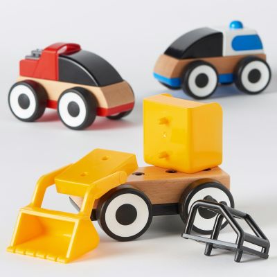 ⭐️พร้อมส่ง⭐️  ของเล่นไม้ เสริมพัฒนาการ LILLABO ลิลลาบู รถของเล่น , คละสี ของเล่นไม้ ฝึกสมอง