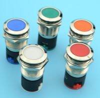 5pcs 22mm waterproof 12V 24V 220V LED illuminuted indicator lights metal head signal lamp