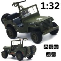 1:32 Alloy Willis military vehiclesWorld War II military vehicles seriesPull Back flashing Metal Carsfree shipping