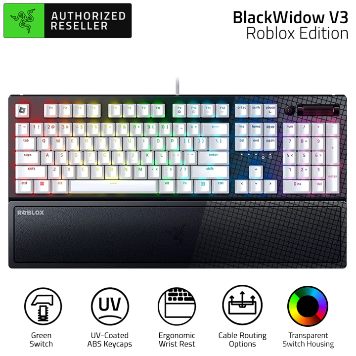 Razer BlackWidow V3 Mechanical Gaming Keyboard Roblox Edition