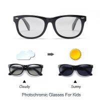 【YF】♤✜  Photochromic Sunglasses Kids Polarized Children Classic Brand Designer Eyeglasses Rivet Safety Frame Shades