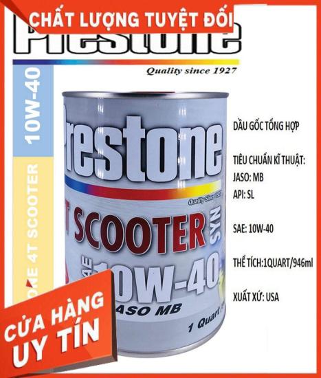 Nhớt tay ga prestone 4t scooter 10w40 jaso mb - ảnh sản phẩm 1