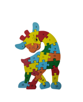 Woodentoys4u Cartoon Wooden Jigsaw Puzzle จิ๊กซอว์ไม้รูปยีราฟ