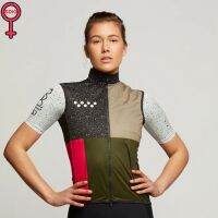 2022 Spring Women Cycling Windproof Pedla Vest Rear Mesh Breathable MTB Bike Jersey Lightweight Stitching Color Running Gilet