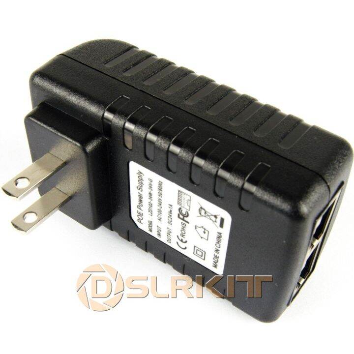 PLUSPOE 24volt Passive Gigabit PoE Injector Adapter For Ubiquiti And Mikroik Devices, Fit For Ubiquiti POE-24W-G (Not For 802.3af/at