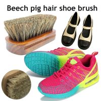 Sikat sepatu detail Horsehair sikat sikat pembersih sepatu aksesori pembersih sepatu alat pembersih rumah tangga klasik