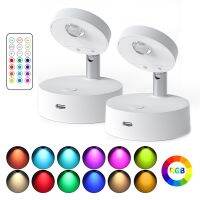 Wireless LED Wall Spotlight for Bedroom White ABS Kit