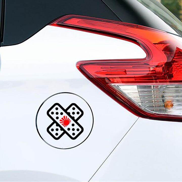 Sticker Mobil Cutting Vinyl Tutup Tangki Bensin JDM Aid Band Plester