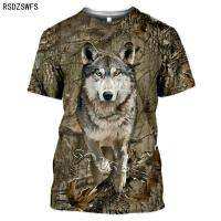 Mens Womens Fashion Funny T-Shirt Camouflage O-Neck Short Sleeve Streetwear Casual Animal Hunting Wild Boar Graphic Tops Tee