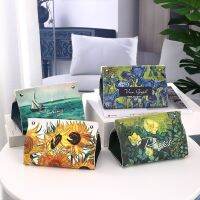 Tissue Box Leather Home Decoration Seated Removable Tissue Waterproof Antifouling 18x12x15cm