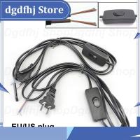 Dgdfhj Shop 303 Switch on/off AC Power supply Online EU Extension connector electric Cable Cord wire for LED Desktop Lighting diy repair