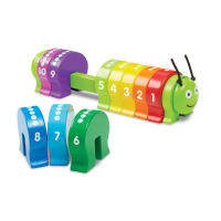 [11ชิ้น] รุ่น 9274 ตัวหนอนสอนนับเลขและสี  Melissa &amp; Doug Counting Caterpillar 11 Pcs รีวิวดีใน Amazon USA  ไม่มียี่ห้ออื่น สีสันสดใส ปลอดภัย ของเล่นเด็กเล็ก มาลิซ่า 2 ขวบ