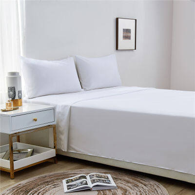 Nordic Solid Color Bed Sets Bed Sheet Bed Cover Fitted Sheet Pillowcases Bedding Sheet for Bedroom Bedclothes King Size 4PCS