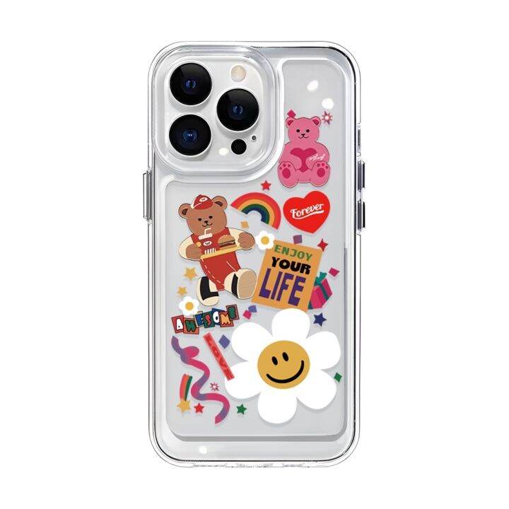 เคสโทรศัพท์มือถือ-ลายก้อนเมฆ-สีรุ้ง-สําหรับ-14promax-14plus-13-12-7plus-x-xr