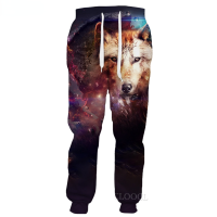 CLOOCL Men Trousers Beautiful Animal Wolf 3D Pattern Printed Trousers Pocket Pants Casual Gothic Streetwear Uni Sweatpants