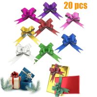 20Pcs Set Of Bow Tie Garland Ribbon Decoration Birthday Party Wedding Celebration Gift Box Wedding Car Decoration Ribbon