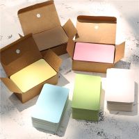 【YF】✲  50-100 pieces/box kraft paper card business card message thank you wedding festival invitation postcard