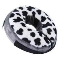 Dog Inflatable Recovery Collar Speckled Pattern Inflatable Dog Cone Soft Dog Cone Collar for Dogs Adjustable Pet Neck Collar for After Surgeries Dog Donut for Dogs Recovery kindness