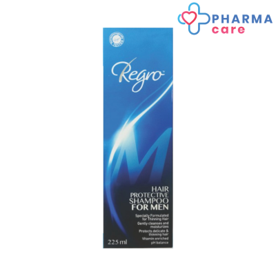 Regro Hair Protective Shampoo for Men รีโกร แฮร์ โพรเทคทีฟ แชมพู ฟอร์ เมน 225 ml. แพค 1 ขวด [pharmacare]
