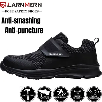 LARNMERN Non Slip Work Shoes for Women Walking