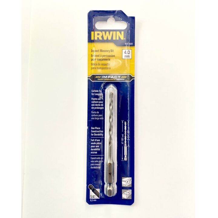 irwin-ดอกสว่านเจาะปูน-เจาะคอนกรีต-impact-ดอกimpact-รุ่น9097689-ขนาด-4-mm