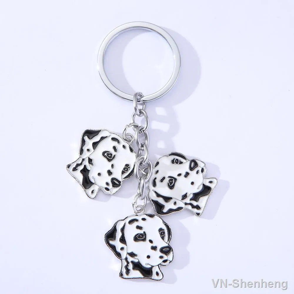 hot】✑™ New Pet Dog Keychain Pendant Bag Car Keyrings Cute Animal ...