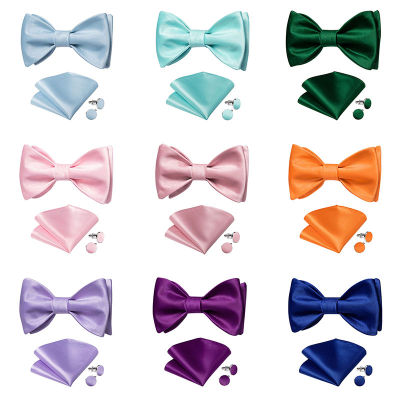 แบรนด์ใหม่ผู้ชาย Bowtie ที่สวยหรูผีเสื้อโบว์บุรุษโบว์ผูกอุปกรณ์เสริมสีทึบผ้าผูกคออย่างเป็นทางการสูทเชิงพาณิชย์งานแต่งงาน