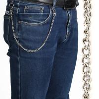 【YF】 38cm/15inch Metal Wallet Chain Punk Trousers Hipster Pant Jean Keychain Clip Keyring HipHop Jewelry