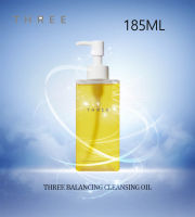 [Made in 2021]ออยทรี THREE Cleansing oil 185ml. (R) ออยล์ทำความสะอาดผิวหน้า