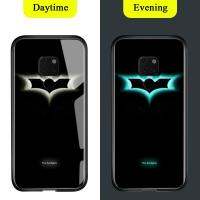 Luminous Marvel Avengers Tempered Glass Back Case For Huawei Mate 20X Case Luxury Fashion Shockproof TPU Protective Night Shine Casing Cover Shell