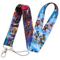 อะนิเมะเกม Kingdom Hearts Final Fantasy สายคล้องคอ Lanyard ศัพท์มือถือ Key Chain กล้อง Lanyards 2022 ！