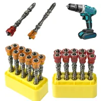10pcs PH2 Hardness 65mm Double Cross Head Magnetic Electric Screwdriver Bit Phillips Screw Driver With Ring Drills  Drivers